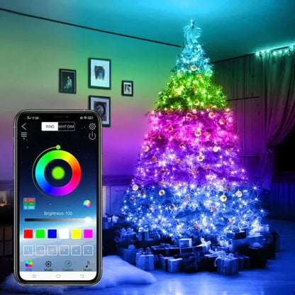 Luces Navideñas LED Inteligentes (control y bluetooth) 5M