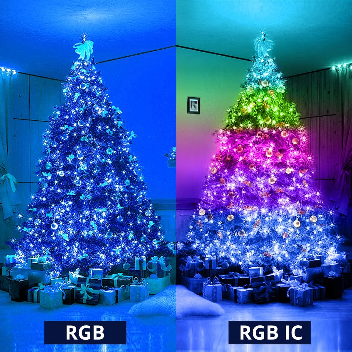 Luces Navideñas LED Inteligentes (control y bluetooth) 5M